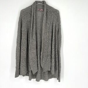 Calypso St Barth Cashmere Cardigan Womens XS  Gray Open Knit Sweater‎